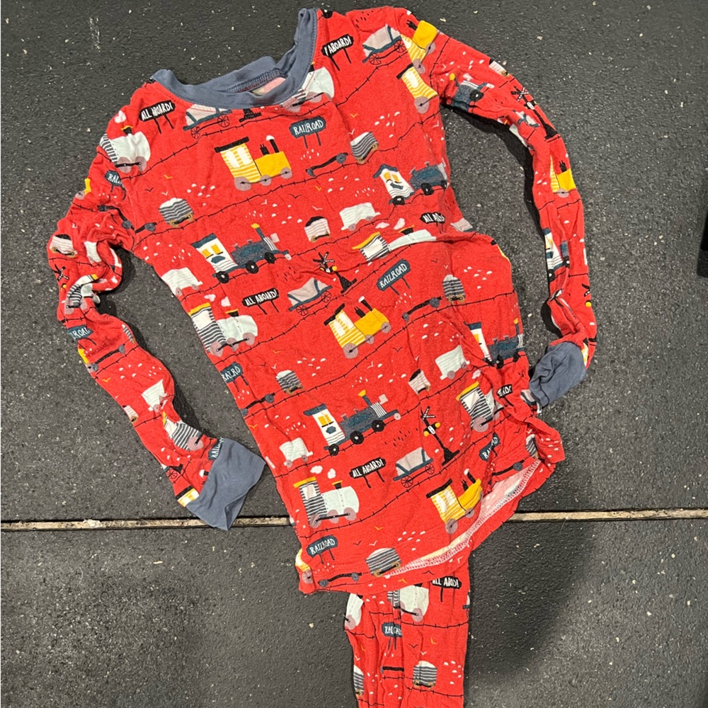 Little Sleepies 4T Trains 2 Piece